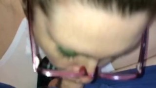 Sexy schoolgirl swallows cum load 😍🥵🤤
