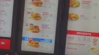 Ordering food at Wendy’s 