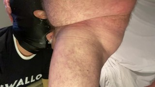 Insatiable faggot cocksucker earning another alpha nut