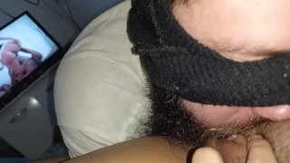 he loves to play with my pussy, making it fart deliciously, I ejaculate hard watching gangbang