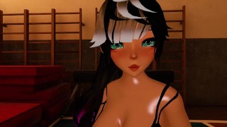 LEWD GYM Schoolgirl Doing Some Warmup "Stretching" Lewd ASMR Roleplay - VRChat - Futanari