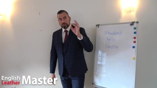 Counsellor in suit humiliates and laughs at student for having a tiny cock SPH verbal PREVIEW