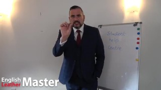 Counsellor in suit humiliates and laughs at student for having a tiny cock SPH verbal PREVIEW