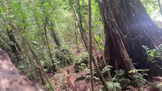 Risky Beach Pet and Pee Play in Panama