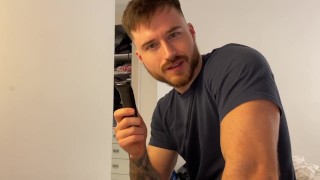 Gay boyfriend bondage shave