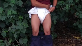 changed diaper in the park