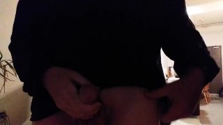 Thick cock with Fleshlight. Huge cum