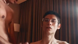 He got my milk in his pretty face 😈