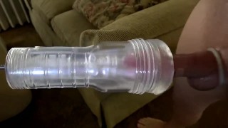 Afternoon fleshlight swollen cock milking