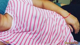 MILF Amateur Wife Titty massage and gets a Big Cum on Tits #10