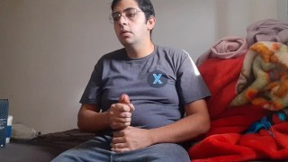 Masturbation on fake cock