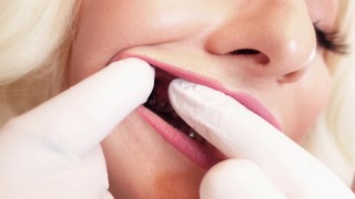 ASMR video: hot BRACES and double layer of medical nurse nitrile gloves