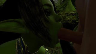 Glitzy Goblin Girl Sucks Dick