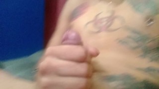 Playing solo with my big dick