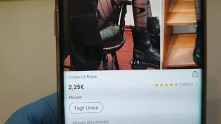 Collant a righe onda nero Shein unboxing poi lo indosso