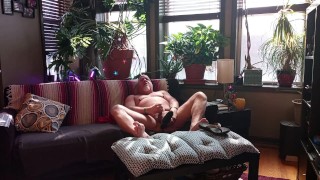 Bear jerks off in flip flops - bonus feature included at the end