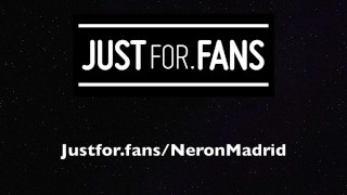 Neron plays with a butt plug and shoots his load in less than five min