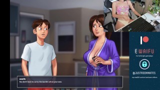 Streamer girl playing Summertime Saga EP 2