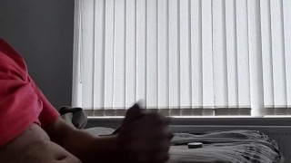 Wanking my big hard dick