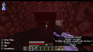 Cogida en minecraft