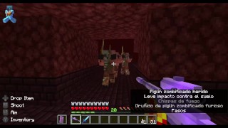 Cogida en minecraft