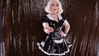 CEI cum eating instructions video - sexy curvy MAID dirty talk - Femdom POV