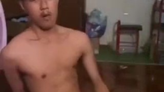 Asian boy solo masturbation
