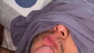 Latino guy Sucking my BIG dick