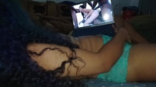 showed the porn bitch now every day she wants to masturbate ejaculating when i not fuckin her pussy