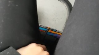 Touching myself on the bus