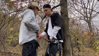 Harry_Jen | Deep anal with a big dick outdoors