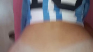 Sexo mirando el partido Argentina vs México, con audio excelente