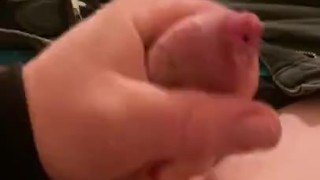 Uncut cock solo quick wank