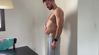 Bloated hairy belly discomfort