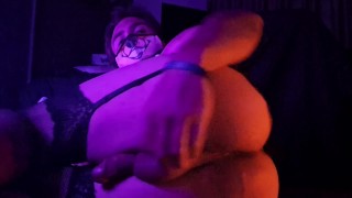 Soft femboy Eden takes a Bad Dragon Large Mystic dildo all the way