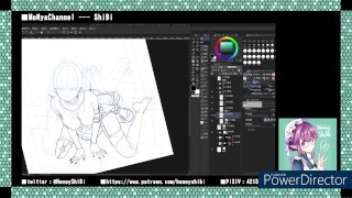 working process-porn comic 神の手#1