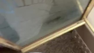 outside jerk off cum in rv