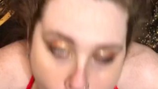 Submissive pawg facial 😍🔥🥵🤤