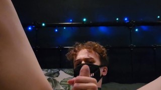 cute young femboy riding his dildos