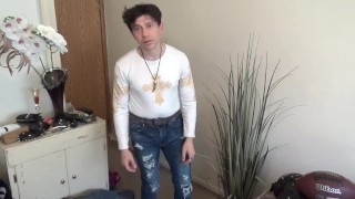 Pornstar Maolo plays a HOT Officer Getting a Physical!