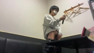 【手コキカラオケ】1人でイクのを我慢しながら歌いながらシコり続けます！！