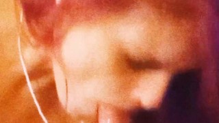 THROAT GODDESS SMOKING a red 100 AN SLOW SUCKING MY DADDY DICK