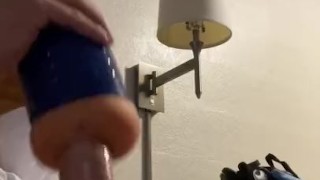 Using my fleshlight in a hotel room until cum