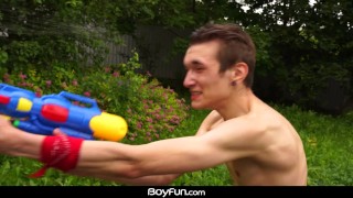 Boyfun - Hot Twink Threesome Afternoon Fuck Fest
