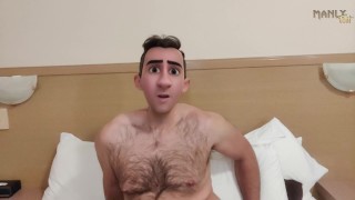 STEP GAY DAD - PUBLIC TOILET - HOT AND HORNY FROM RISKING IT ALL IN A BUSY MALL MALE BATHROOM