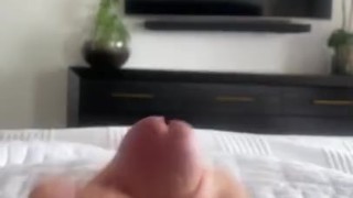 Quick work break Jack off and cum shot