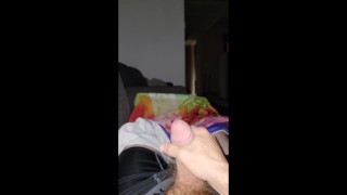 Couch Quickie Cumshot in 4K