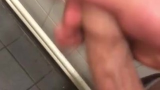 Lad shoots big load at work