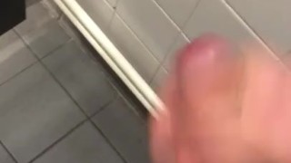 Lad shoots big load at work