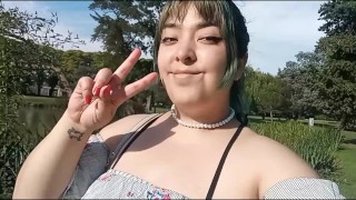 Flashing en la calle y en el Parque durante el partido de Arg vs Aus 😳💦 Reyna en Pelotas(?